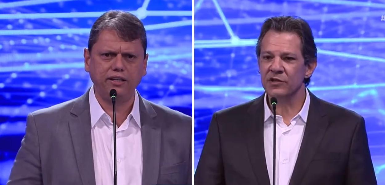 Tarcísio de Freitas e Fernando Haddad