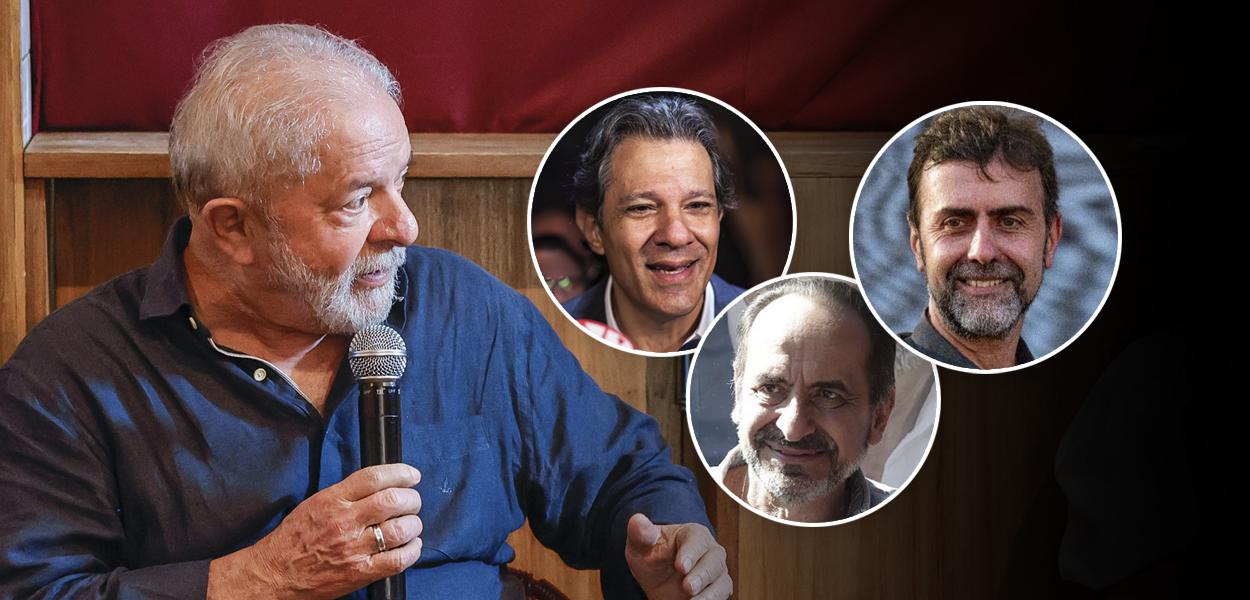 Lula, Fernando Haddad, Alexandre Kalil e Marcelo Freixo