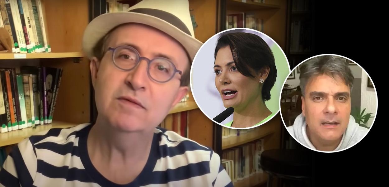 Reinaldo Azevedo, Michelle Bolsonaro e Guilherme de Pádua