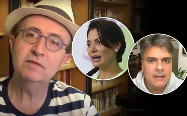 Reinaldo Azevedo, Michelle Bolsonaro e Guilherme de Pádua