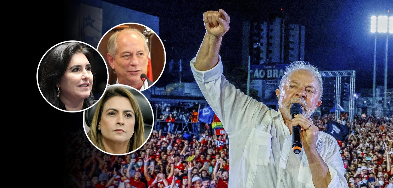 Simone Tebet, Ciro Gomes, Soraya Thronicke e Lula