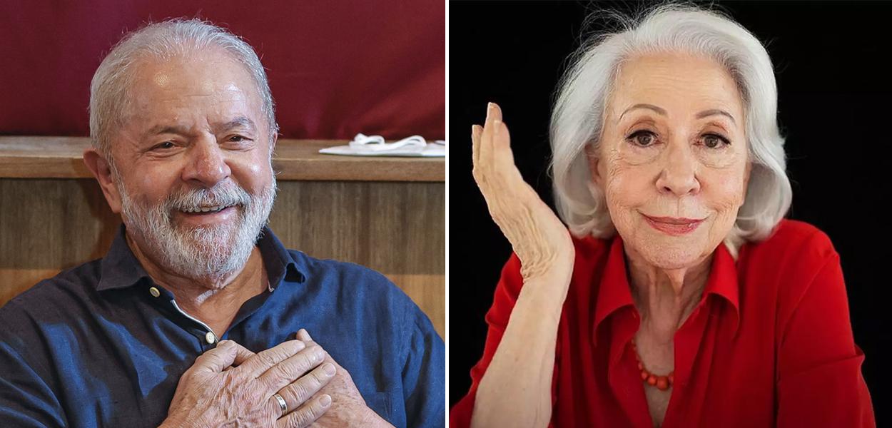 Lula e Fernanda Montenegro