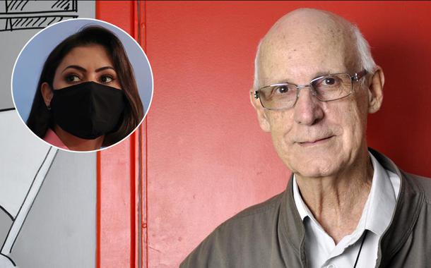 Michelle Bolsonaro e o padre Júlio Lancellotti