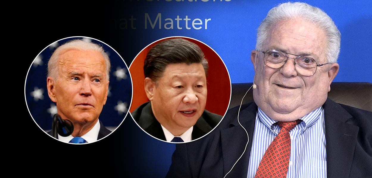 Joe Biden, Xi Jinping e o ex-diplomata dos EUA Chas Freeman