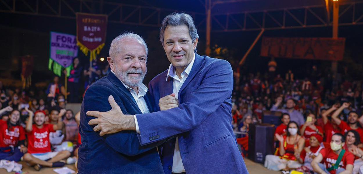 Lula e Fernando Haddad