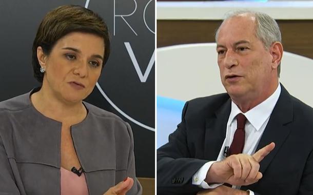 Vera Magalhães e Ciro Gomes