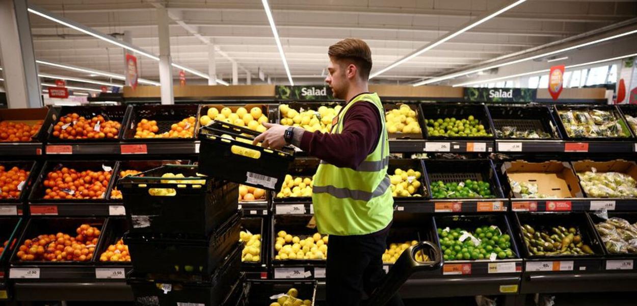 Inflação no Reino Unido atinge os preços dos alimentos