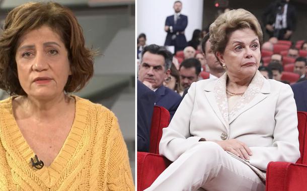 Míriam Leitão e Dilma Rousseff