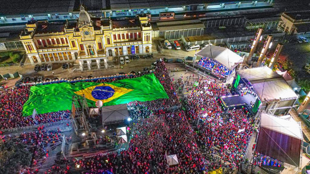 Comício de Lula em Belo Horizonte