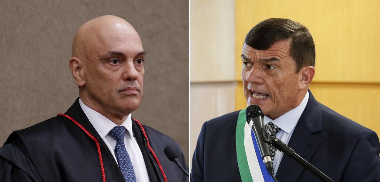 Alexandre de Moraes, presidente do TSE, e general Paulo Sérgio, ministro da Defesa