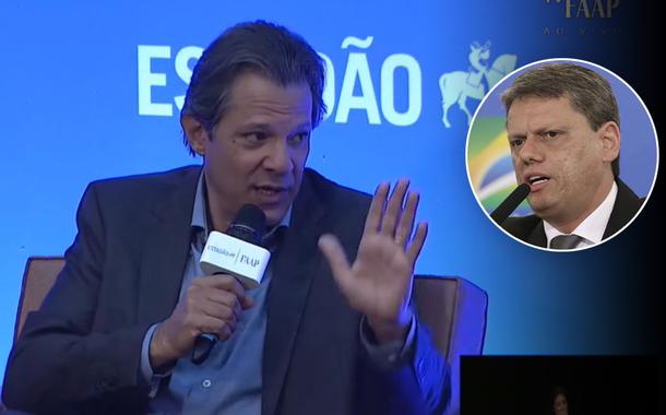 Fernando Haddad e Tarcísio de Freitas
