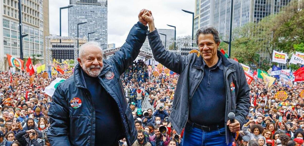 Lula e Fernando Haddad