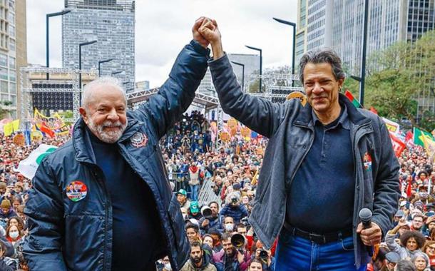 Lula e Fernando Haddad