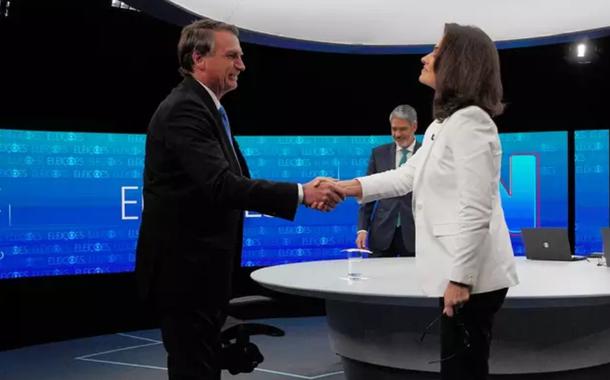 Jair Bolsonaro, Renata Vasconcellos e William Bonner