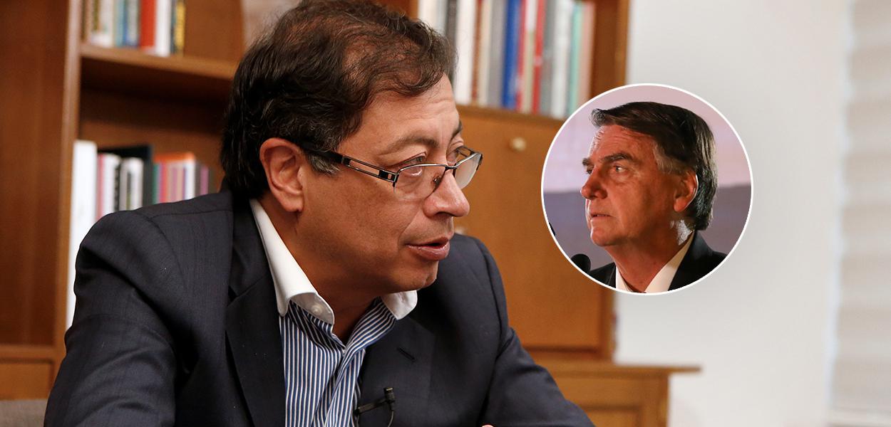 Gustavo Petro e Bolsonaro