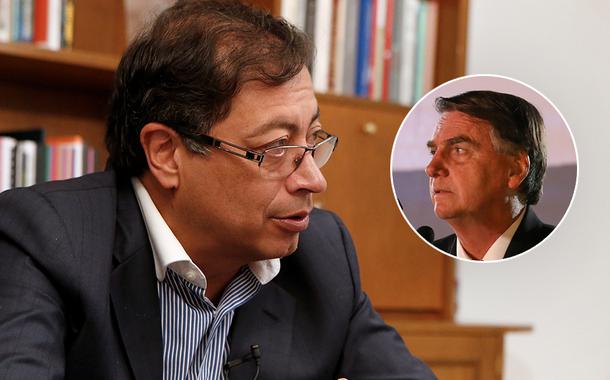 Gustavo Petro e Bolsonaro