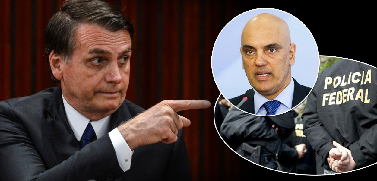 Jair Bolsonaro e Alexandre de Moraes