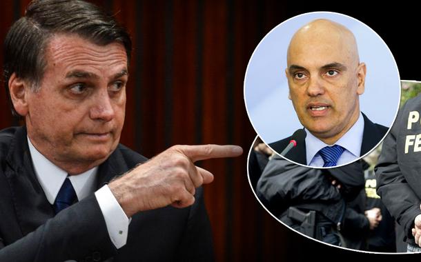 Jair Bolsonaro e Alexandre de Moraes