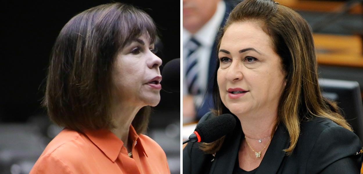Professora Dorinha, do União Brasil (à esq.) e Kátia Abreu (PP)