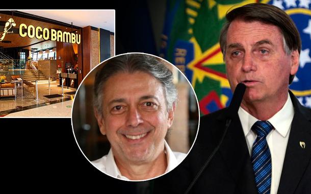 Afrânio Barreira Filho (Coco Bambu) e Jair Bolsonaro