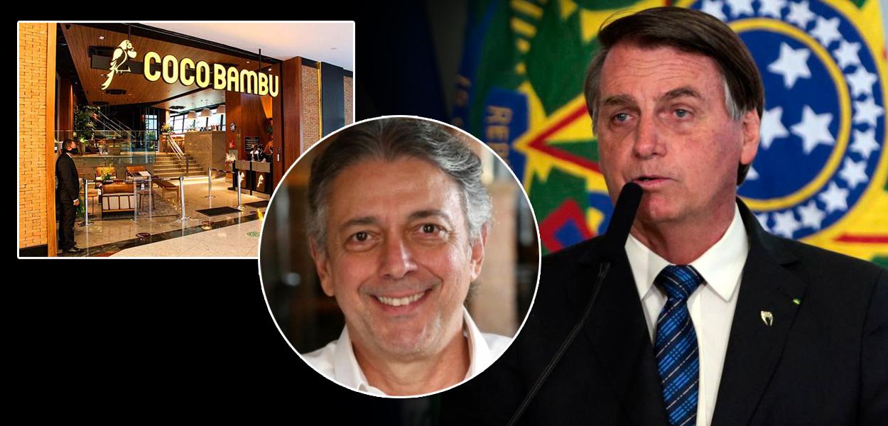 Afrânio Barreira Filho (Coco Bambu) e Jair Bolsonaro