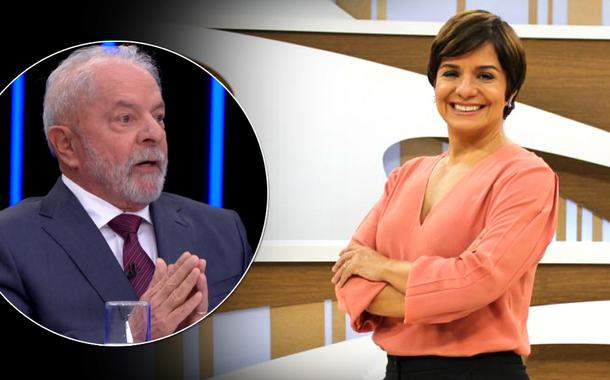 Ex-presidente Luiz Inácio Lula da Silva e Vera Magalhães