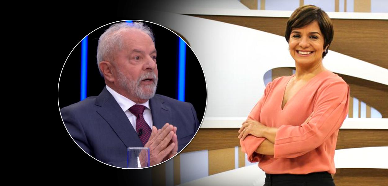 Ex-presidente Luiz Inácio Lula da Silva e Vera Magalhães