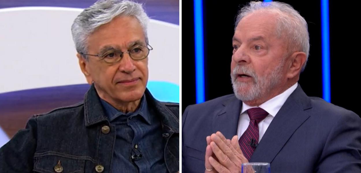 Caetano Veloso e o ex-presidente Luiz Inácio Lula da Silva