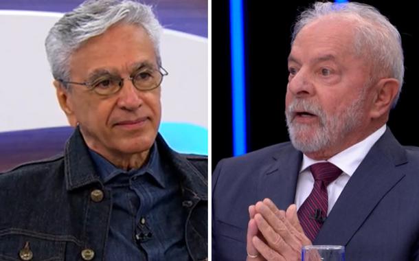 Caetano Veloso e o ex-presidente Luiz Inácio Lula da Silva