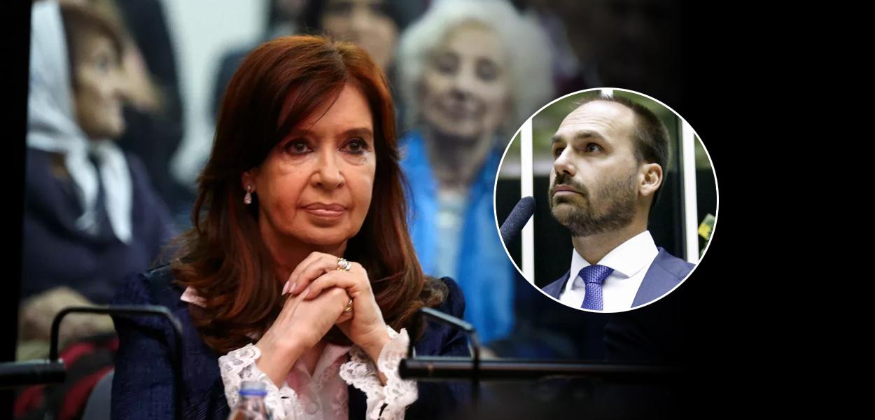 Cristina Kirchner e Eduardo Bolsonaro