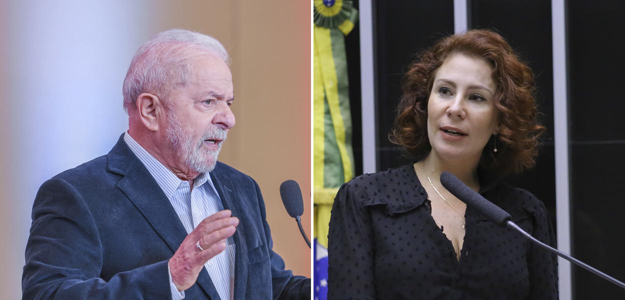 Luiz Inácio Lula da Silva e Carla Zambelli