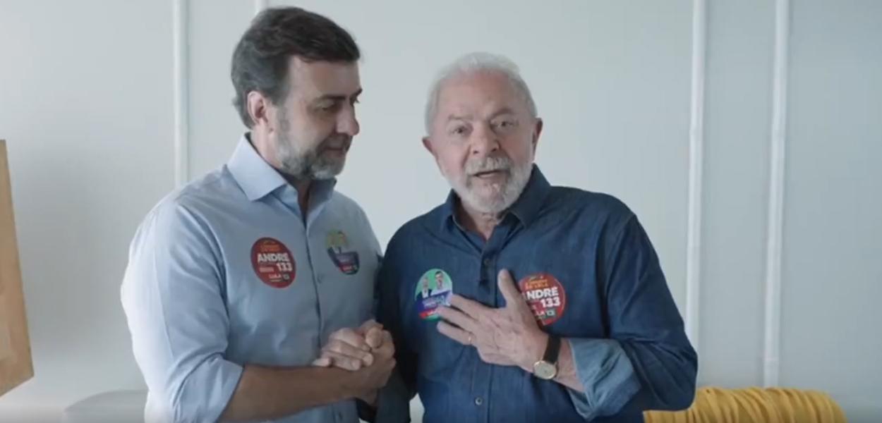 Marcelo Freixo e o ex-presidente Luiz Inácio Lula da Silva
