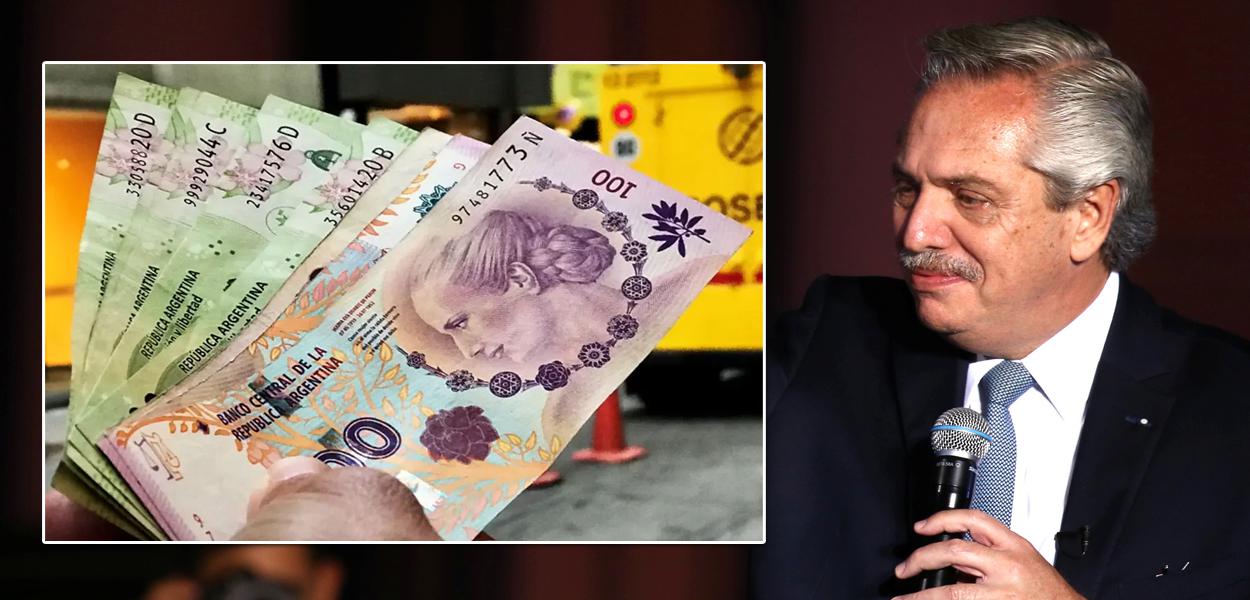 Peso argentino e Alberto Fernández