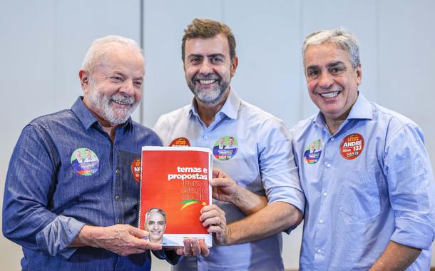 Lula, Marcelo Freixo e André Ceciliano