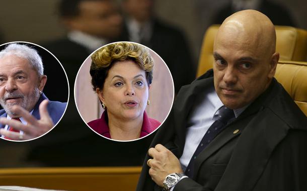 Dilma, Lula e Alexandre de Moraes