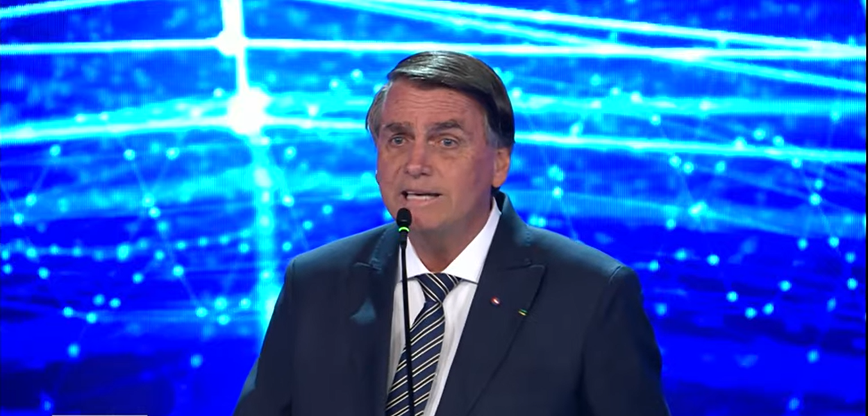 Jair Bolsonaro em debate na TV Bandeirantes