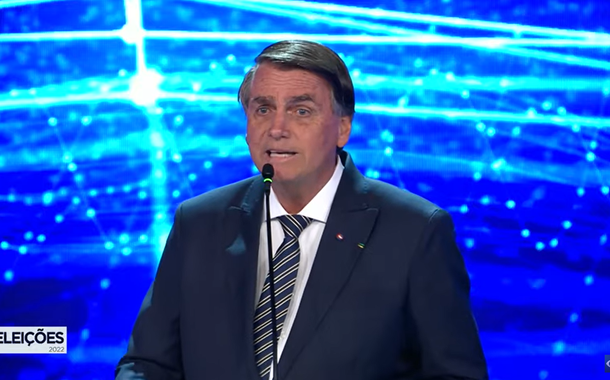 Jair Bolsonaro em debate na TV Bandeirantes