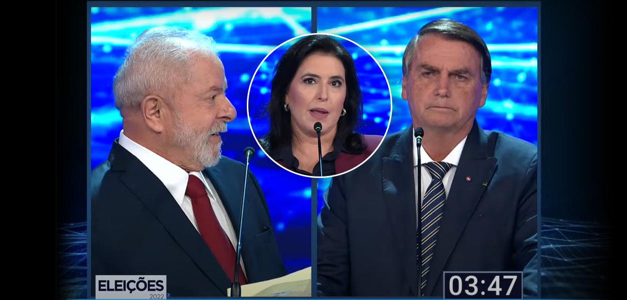 Lula, Tebet e Bolsonaro