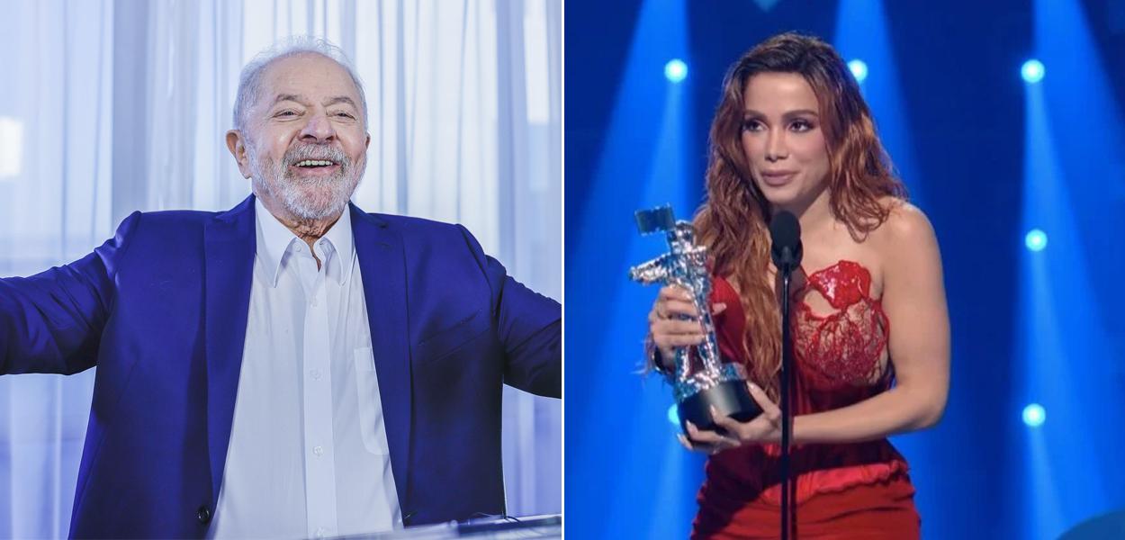 Lula e Anitta (Foto: Ricardo Stuckert | Reprodução/MTV) Lula e Anitta