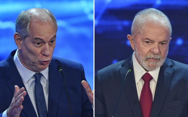 Ciro Gomes e Lula no debate da Band