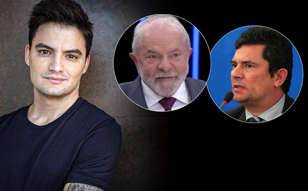 Felipe Neto, ex-presidente Luiz Inácio Lula da Silva e Sergio Moro