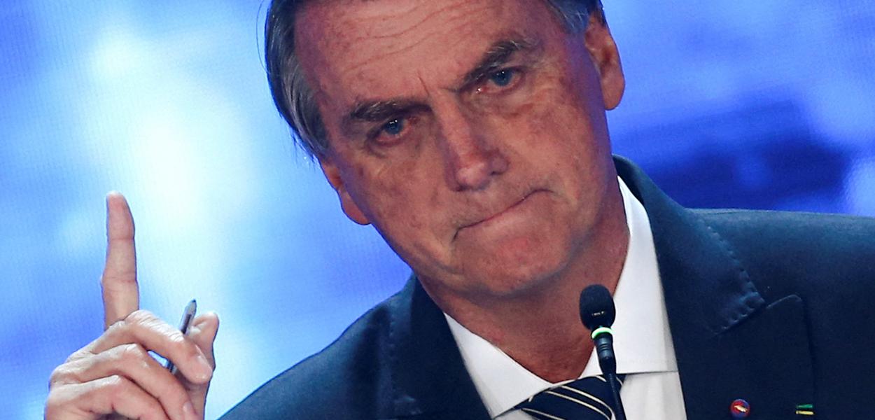 Presidente Jair Bolsonaro participa do primeiro debate de candidatos à Presidência antes das eleições de outubro 28/08/2022