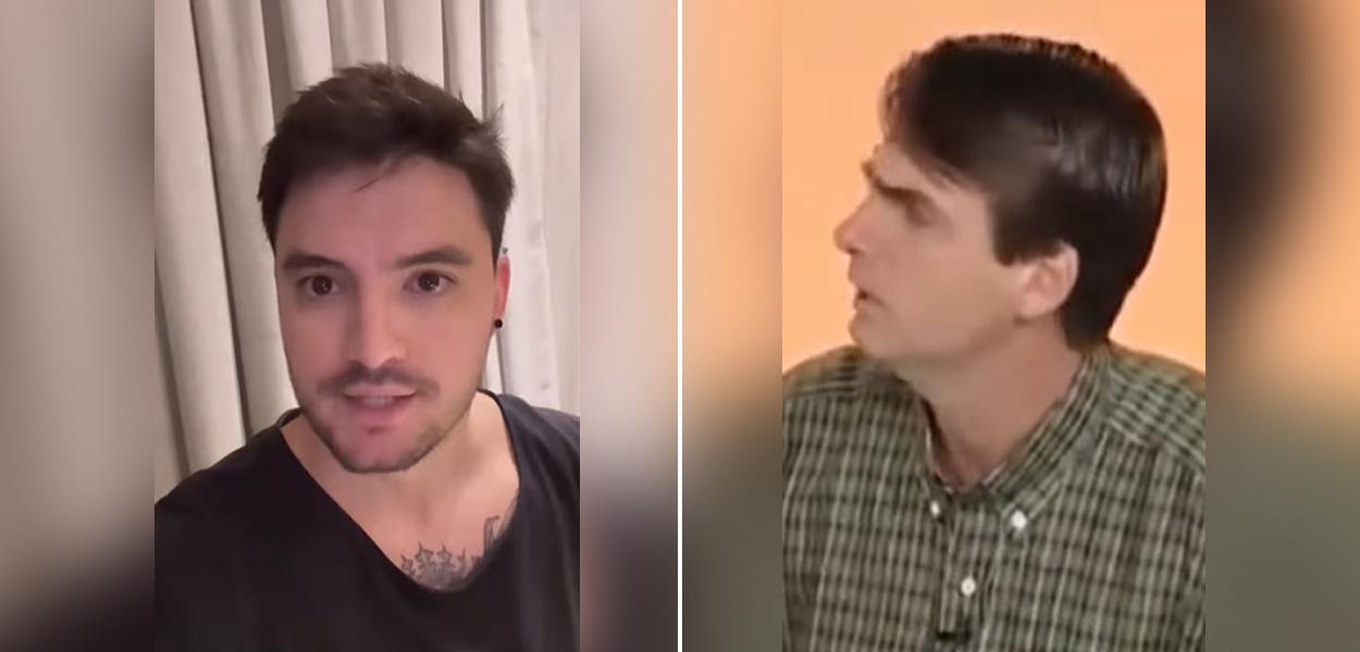 Felipe Neto e Jair Bolsonaro