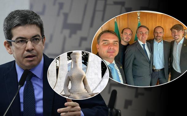 Randolfe Rodrigues, fachada do STF e família Bolsonaro