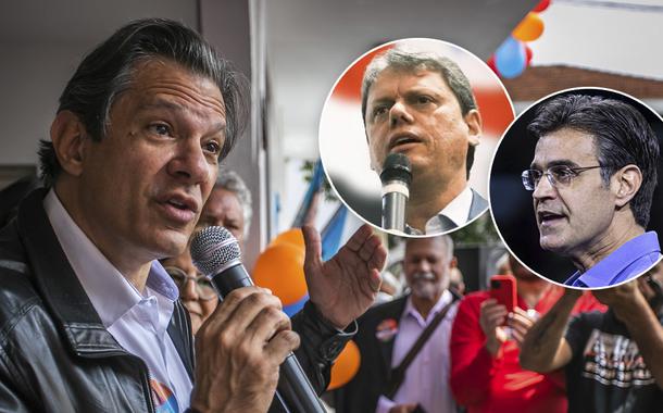 Haddad, Tarcísio de Freitas e Rodrigo Garcia