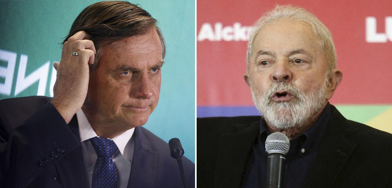 Jair Bolsonaro e Luiz Inácio Lula da Silva