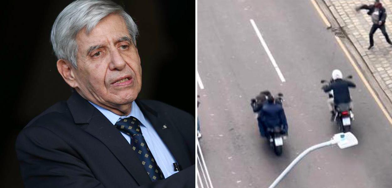 Augusto Heleno e uma motociata a favor de Jair Bolsonaro em Curitiba