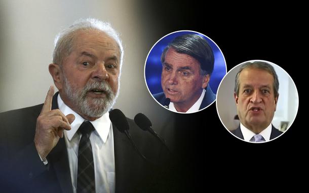 Lula, Jair Bolsonaro e Valdemar Costa Neto