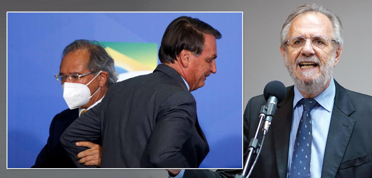 Paulo Guedes, Jair Bolsonaro e Miguel Rossetto