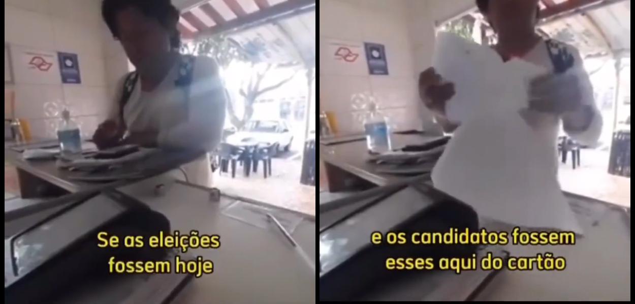 Pesquisador é gravado por bolsonarista e interrompe pesquisa